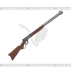 Rifle Cowboy Gun Drawing - vector clip art
