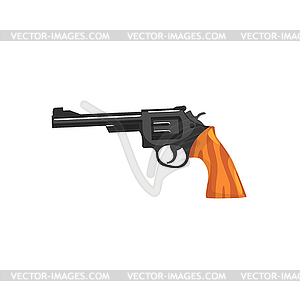 Vintage Small Revolver Gun - vector clipart