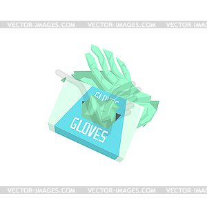 Pack Of Surgeon Silicon Gloves - vector image