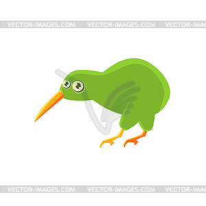 Kiwi Bird Toy Exotic Animal Drawing - royalty-free vector image