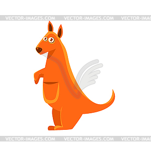 Kangaroo Toy Exotic Animal Drawing - vector image