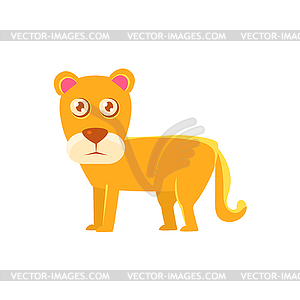 Lioness Toy Exotic Animal Drawing - vector image