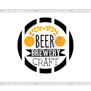 Beer Brewery Logo Design Template - vector clipart / vector image