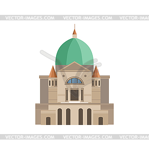 Montreal Basilica As National Canadian Culture - vector clip art