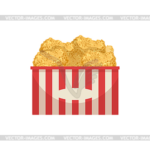 Chicke Nuggets Street Food Menu Item Realistic - vector clip art