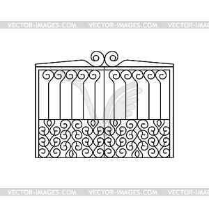 Metal Lattice Fencing Design - vector image