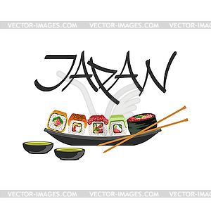 Sushi Japanese Culture Symbol - vector clipart