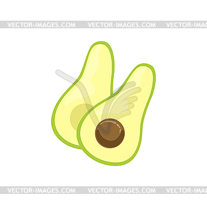 Avocado Product Rich In Folic Acid - vector image