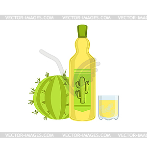 Tequila Mexican Culture Symbol - vector image