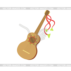 Guitar Mexican Culture Symbol - vector clipart