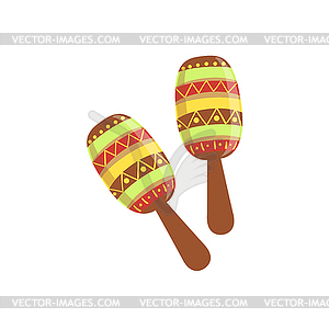 Maracas Mexican Culture Symbol - vector clip art