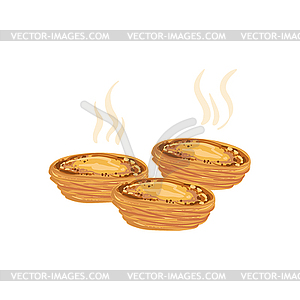 Pastel De Nata Egg Tart Portuguese Famous Symbol - vector clip art