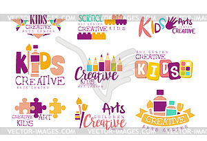 Kids Creative And Science Class Template Promotiona - vector image