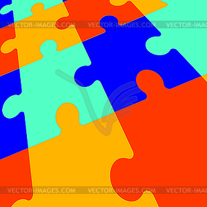 Panel of mosaic components of different colors, - vector image