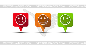 3 speech bubble contours - question, gear and answer - vector EPS clipart