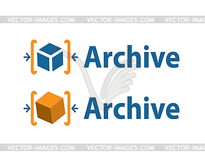 Archive Logo Design - vector clip art