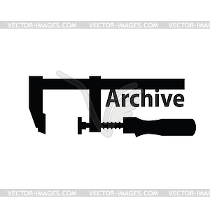 Compres Archive Icon - vector clip art