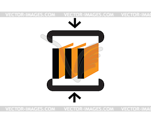 Compres Archive Icon - vector clipart