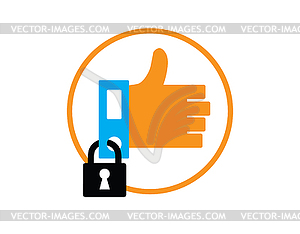 Like Security - vector image