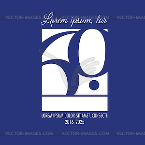 Anniversary Template - vector image