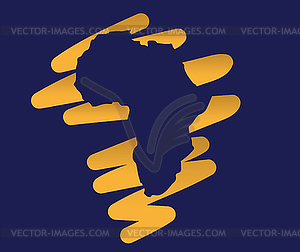 Map of Africa - vector clipart / vector image