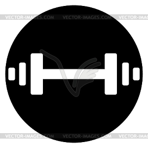 Barbell Icon Design - vector image