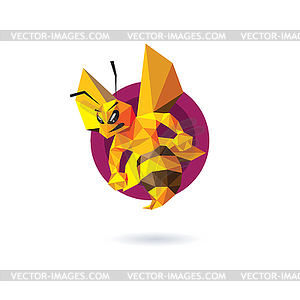 Bee Mascot Design - vector clipart