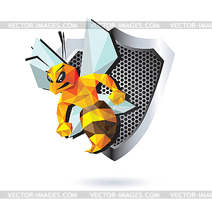 Bee Mascot Design - vector clipart / vector image