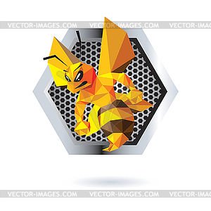 Bee Mascot Design - vector image