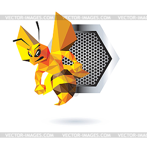 Bee Mascot Design - vector clipart