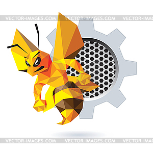 Bee Mascot Design - vector clipart