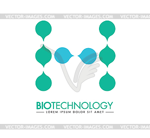 Биотехнология Concept Designs - стоковый векторный клипарт