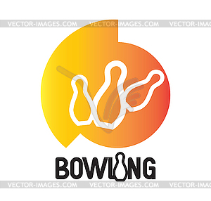 Bowling Logo Design - vector clip art