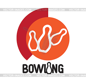 Bowling Logo Design - vector clipart