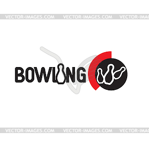 Bowling Logo Design - vector image