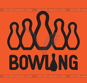 Bowling Logo Design - vector image
