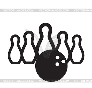 Bowling Design Concept - vector clipart