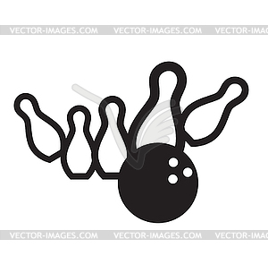 Bowling Design Concept - vector clipart