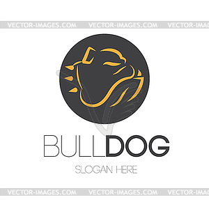 Bulldog Logo Design - vector clip art