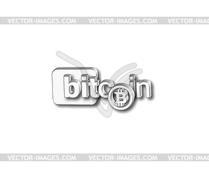 Bitcoin Logo Design - vector clip art