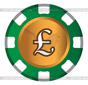 Pound-Coin Theme Design - vector clipart / vector image