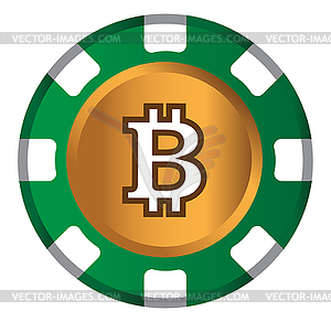 Bitcoin Тема Дизайн для казино Concept - векторное изображение клипарта