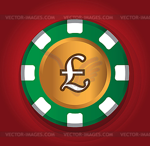 Pound-Coin Theme Design - vector image