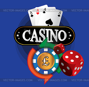 Casino Coin Design - color vector clipart