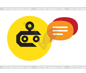 Chat Robot - vector clipart