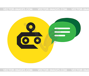 Chat Robot - vector clipart