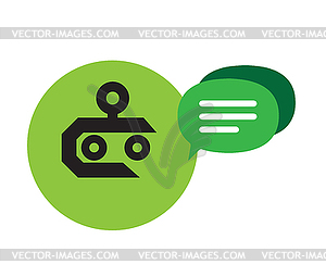 Chat Robot - vector image