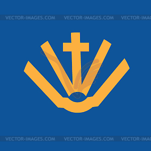 Holy Cross and Sacred Theme Concept Design - vector clip art