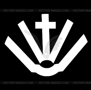 Святой Крест и Священный Тема Концепция Дизайн - изображение в векторном виде