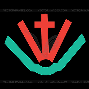 Holy Cross and Sacred Theme Concept Design - vector image